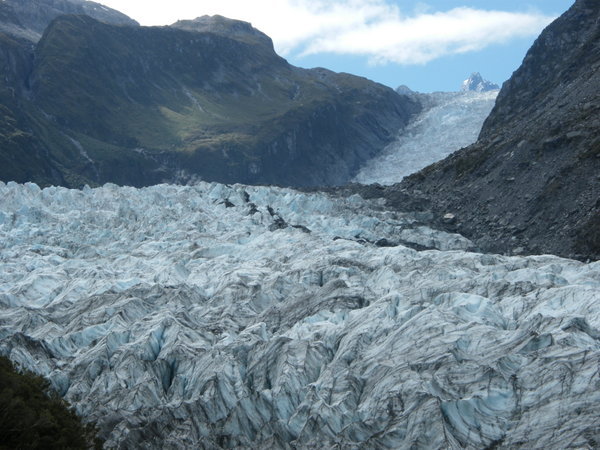 Close up of Fox Glacier