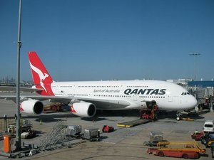 Airbus A 380 at Sydney