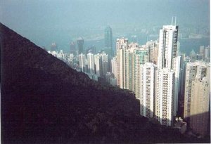 Hong Kong il y a 10 ans vue d'en haut