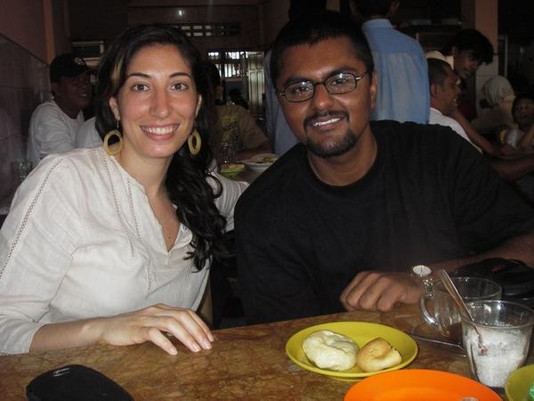 Me and Sri (Visiting Auditor from India) at a popular coffee shop