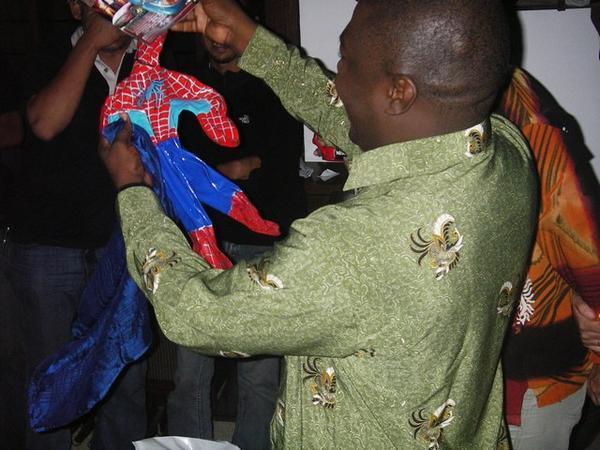 Spiderman and Barbie Purse for Suleiman!