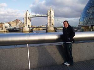 Me in front of the Tower Bridge