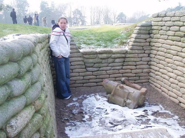 Me in a trench trying not to get frostbite