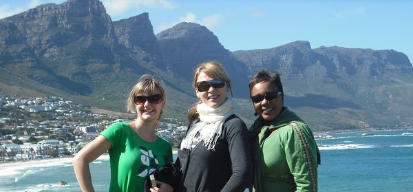 The girls at Camps Bay - Cape Town