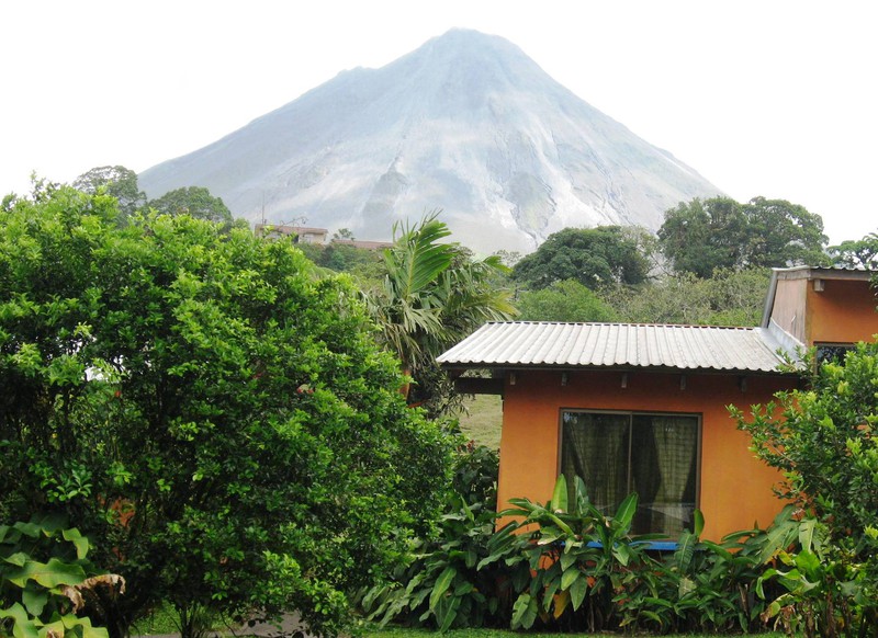 Arenal Volcano from our Room