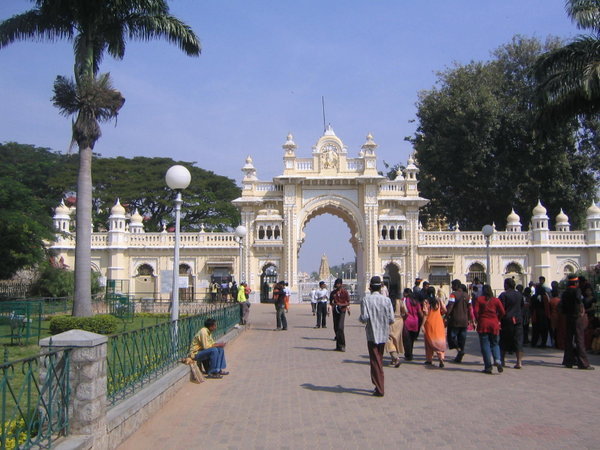 Entryway to the Mysore Maharajas Palace