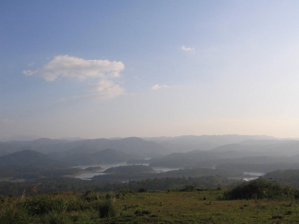 View of the lakes from the top