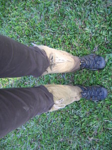 Disgusting muddy feet