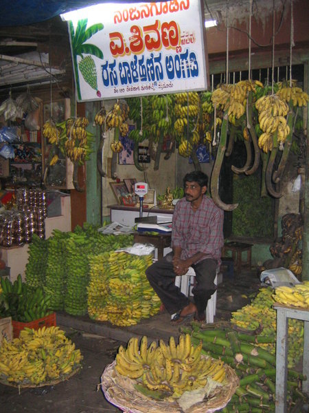 Banana Seller in his stall