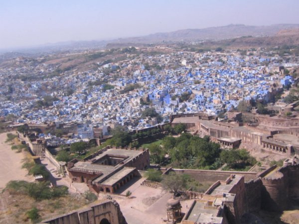 The Maharaja's view of his blue kingdom