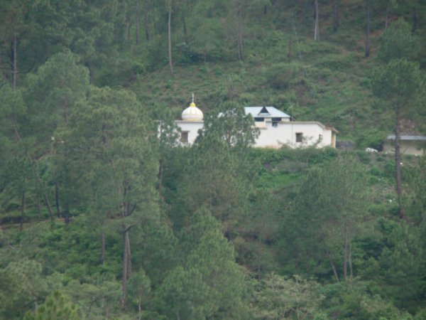 The Hanuman Temple at the top of the hill