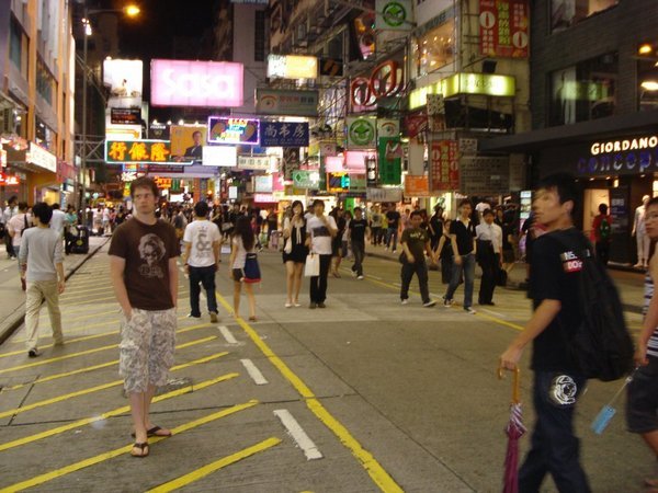 Hong Kong Street at Night