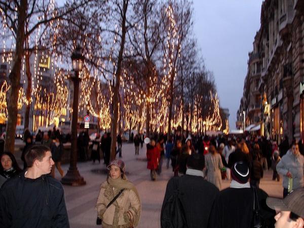 Along the Champs-Elysees