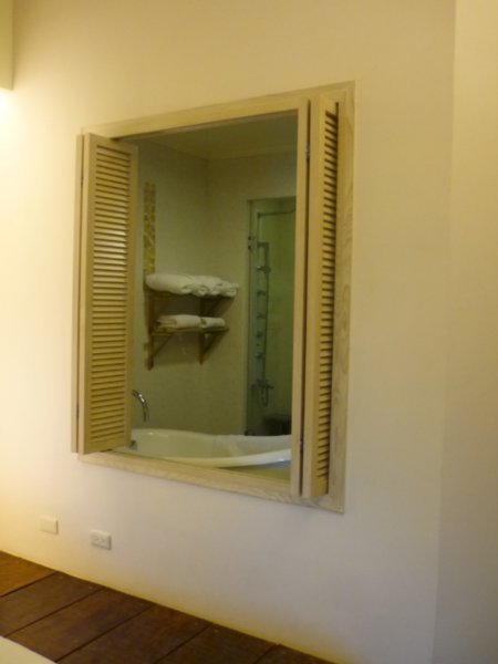The window from the toilet