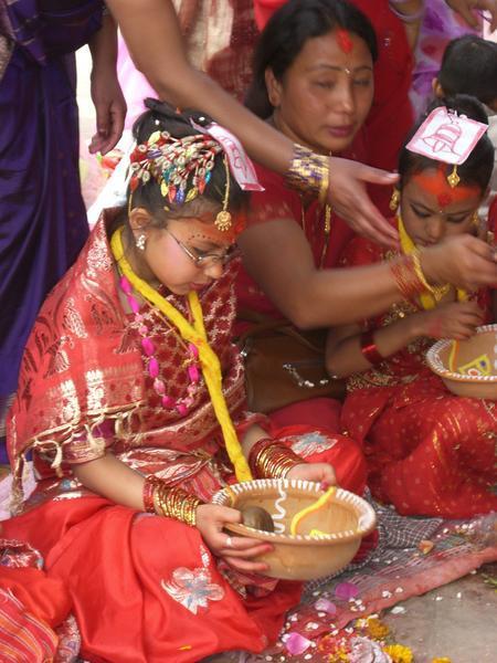 A ceremony in Durbar Square, Kathmandu