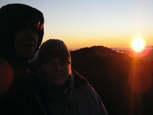 Sean & Emily On Top of Mt Ngauruhoe