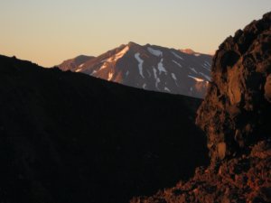 Mt Ruapehu in Sunrise