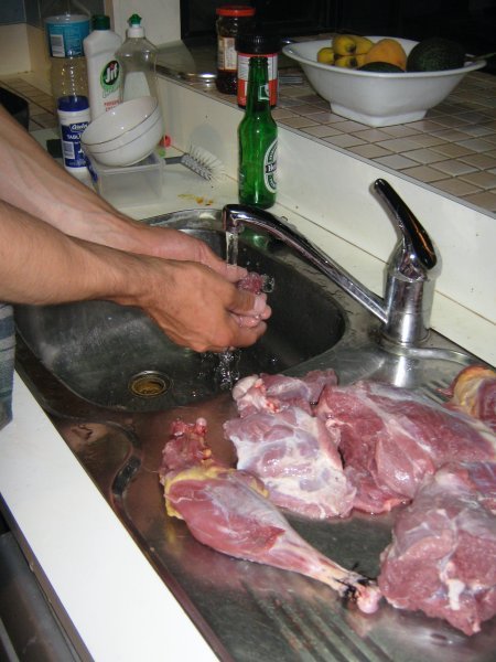 Cleaning the Meat