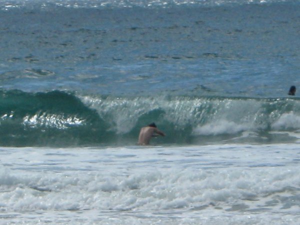 Sean Playing in the Waves