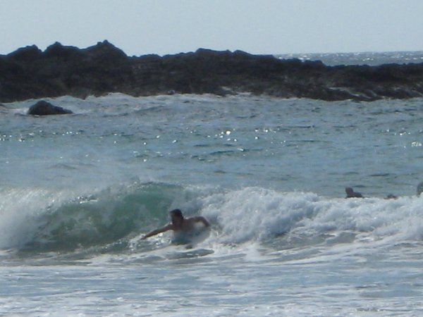 Sean Playing in the Waves