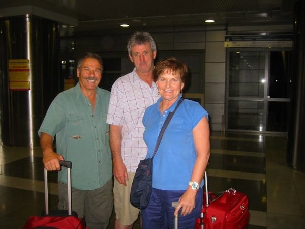 Ral and Peter at Airport