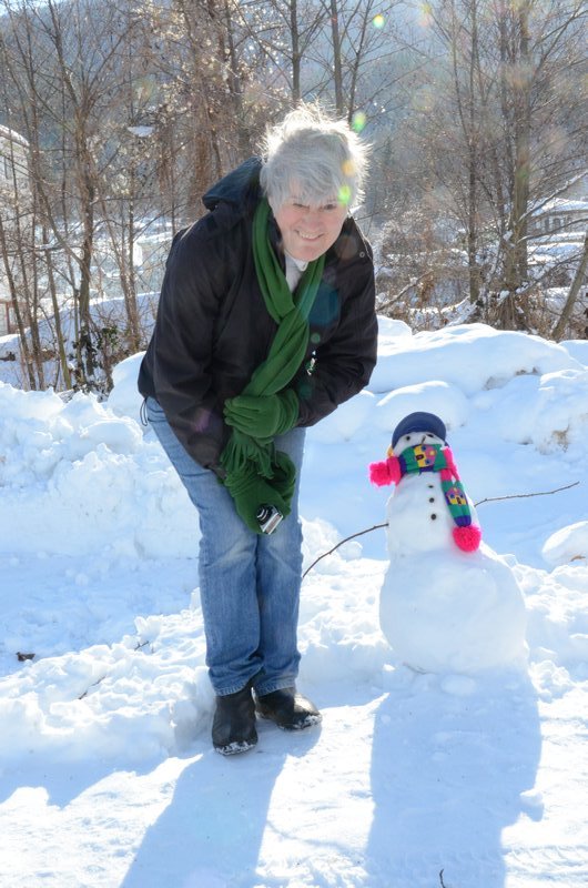 Gwen and snowman