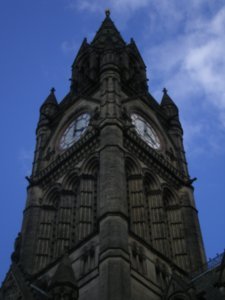 Town Hall Clock Close-Up