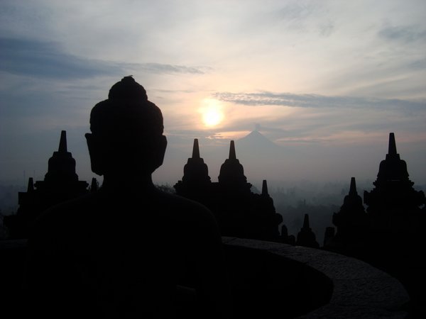 Sunrise on Borobudur