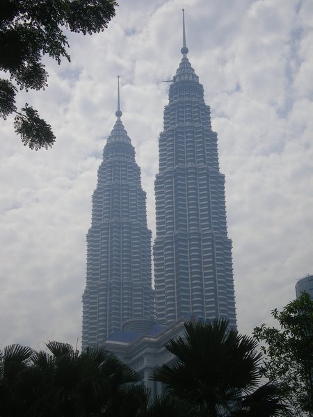 Hazy Petronas Towers