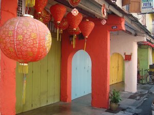 More Colourful Shopfront Decor in Malacca