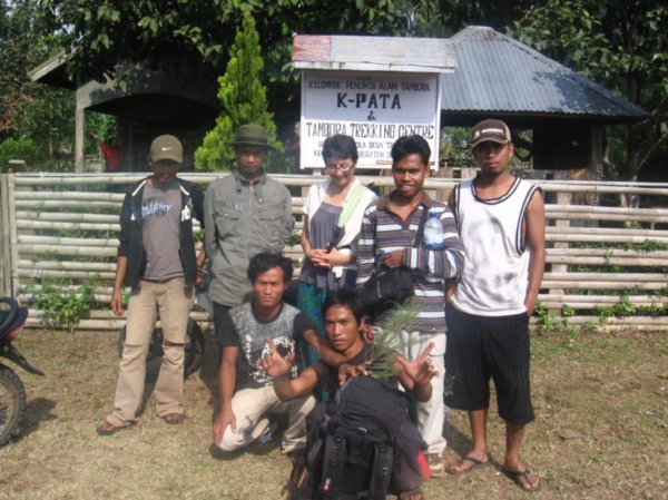 Our gang during trekking the M. Tambora