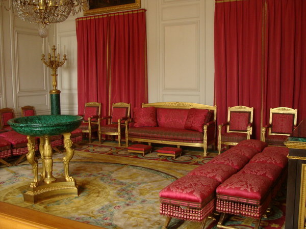 A Malachit-szoba a Nagy-Trianon kastelyban
