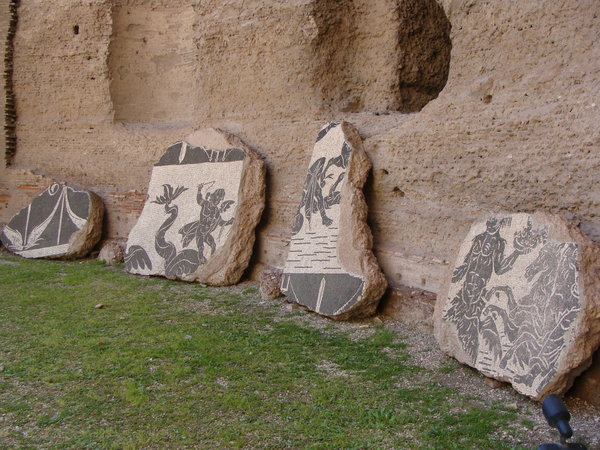 Roma - Caracalla furdoi - mozaiktoredekek