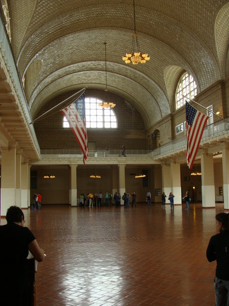 Ellis Island - a nagycsarnok