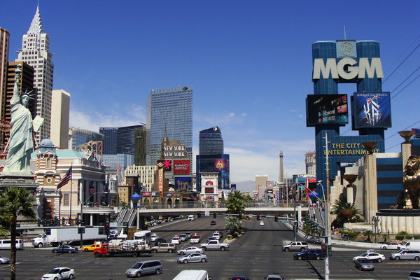 Las Vegas foutcaja, a Strip