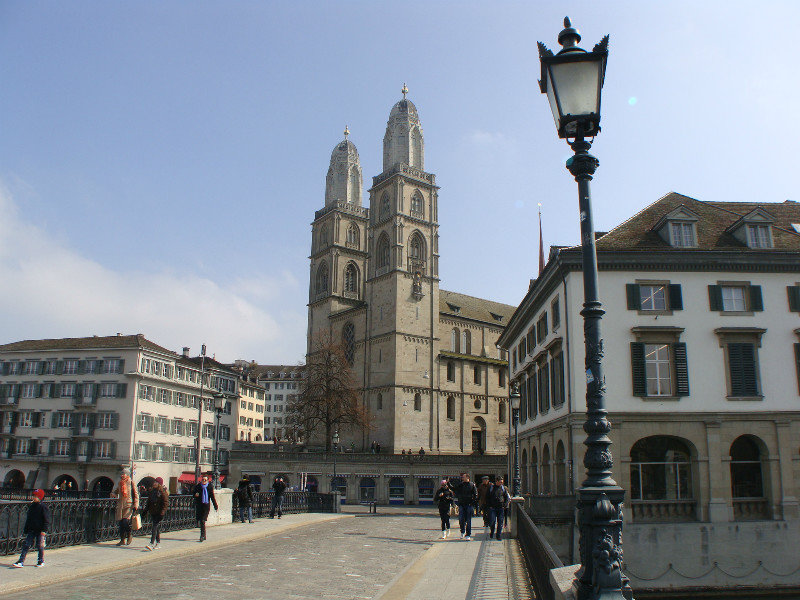 Zurich - a Grossmunster katedralis