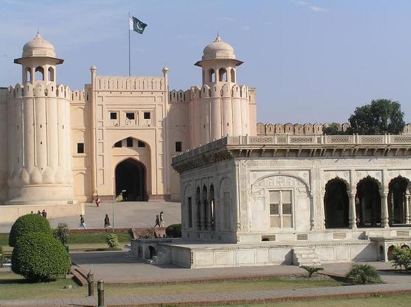 Lahore Fort View from Bad-Shahi-Mosque