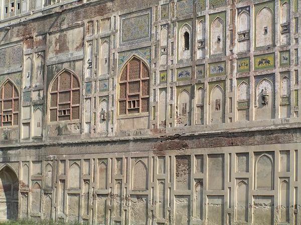 Lahore Fort Wall view from outside