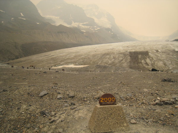 Toe of the Athabasca Glacier