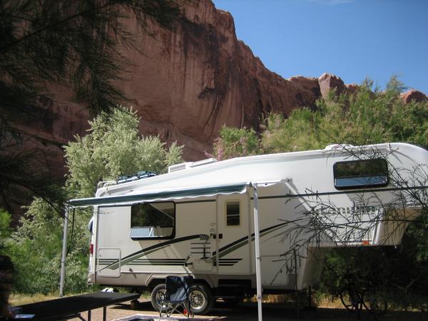Camp along Colorado river