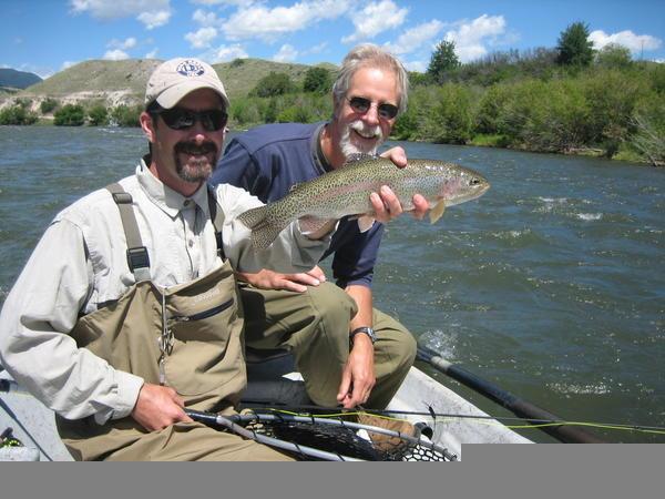 fly fishing on Madison river. Montana