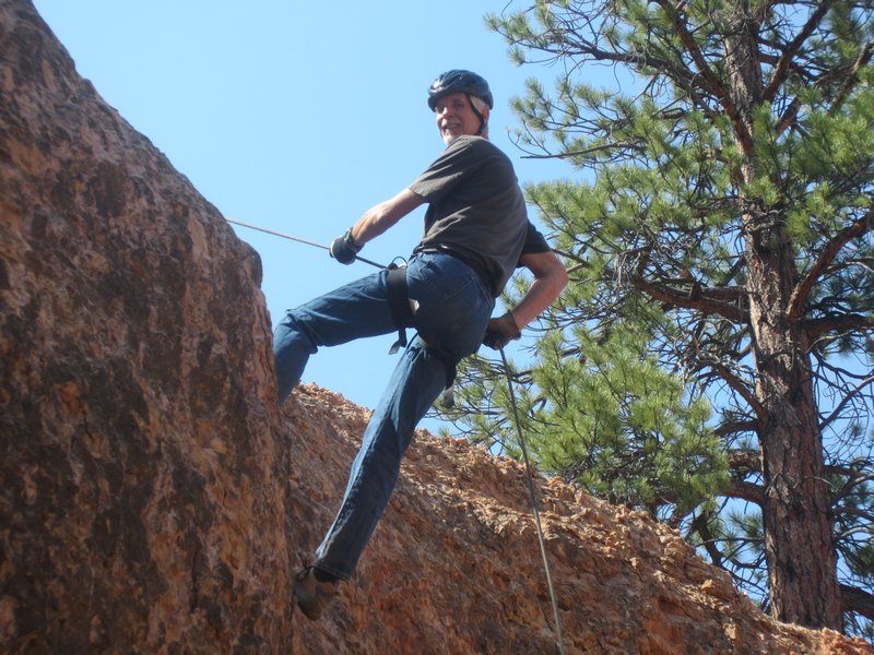 One of the rangers taught me how to rappel 