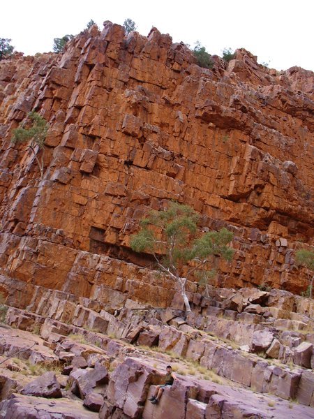 Ormiston gorge sandstone walls