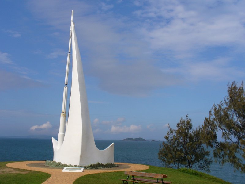 The Singing Ship monument at Yepoon