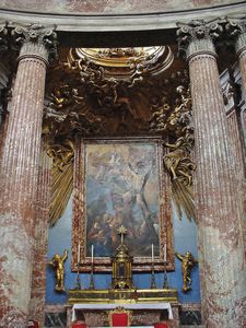 Bernini altar in Saint Andrea al Quirinale