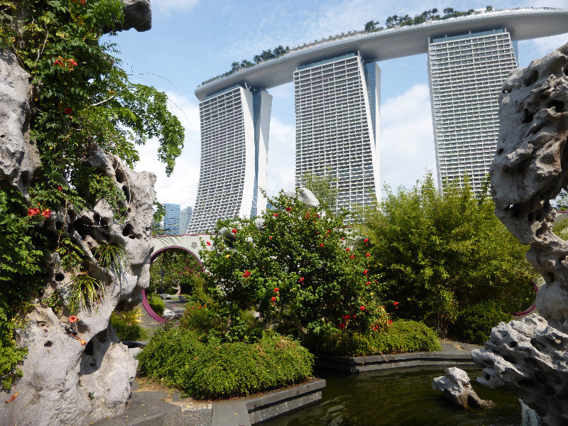 Marina Bay Sands hotel from the Chinese Garden