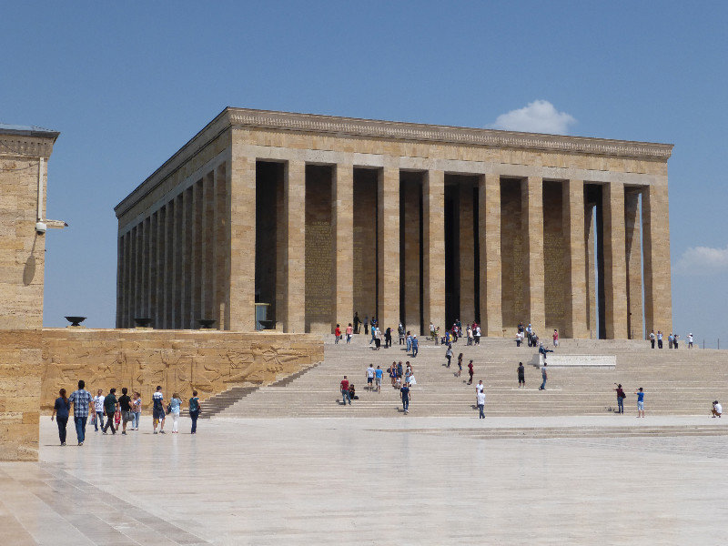 the architecturally stunning Ataturk mausoleum and museum, Ankara
