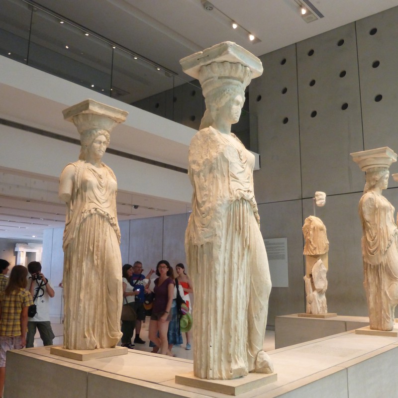 the real Caryatids (in the museum)