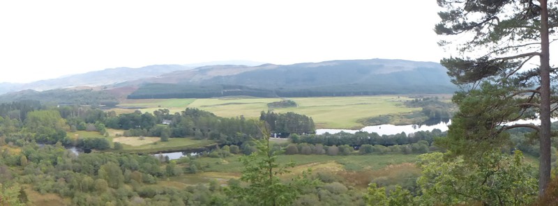 the Great Glen, river Oich and Caledonian Canal near Fort Augustus