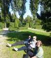 picnic in a cemetary...it's also a park in Copenhagen 